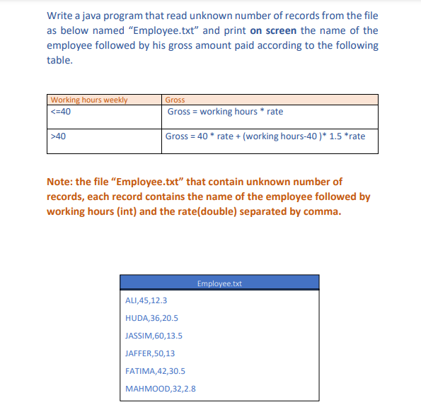 Solved Write a java program that read unknown number of | Chegg.com