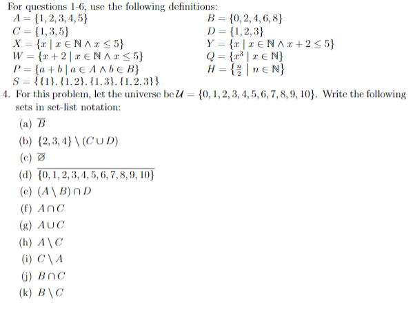 Solved For this problem, let the universe | Chegg.com