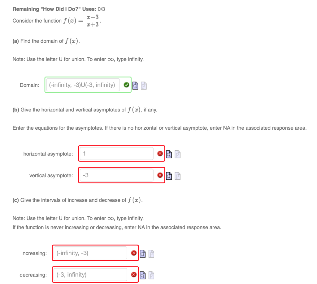 Solved I got half of the problem right but these other two | Chegg.com