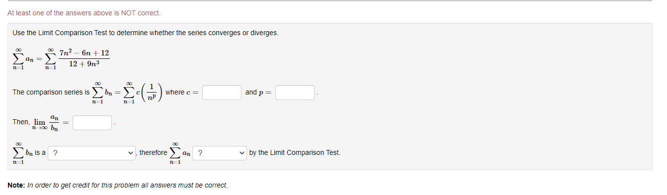 Solved Use The Limit Comparison Test To Determine Whether | Chegg.com