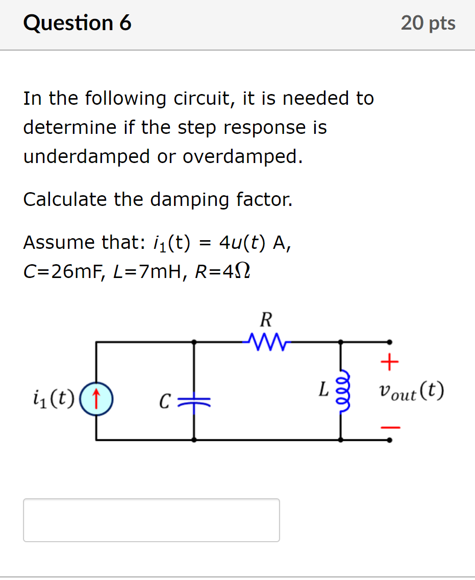 Solved Question 6 20 pts In the following circuit, it is | Chegg.com