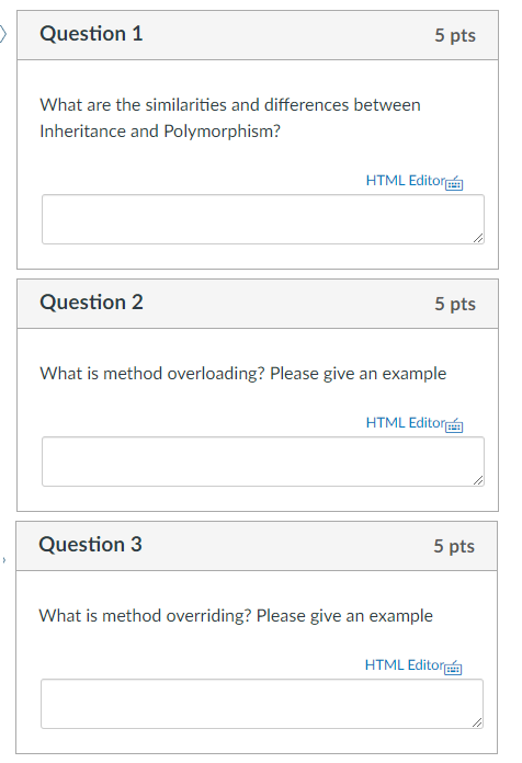 Solved > Question 1 5 pts What are the similarities and | Chegg.com