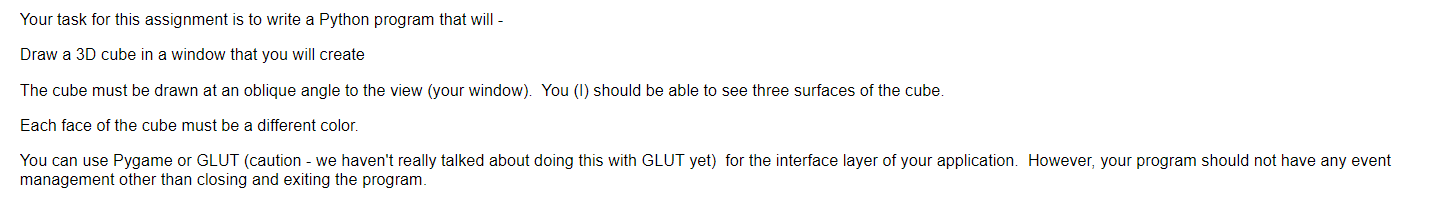 Solved Your task for this assignment is to write a Python | Chegg.com