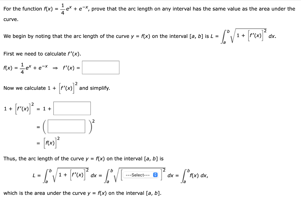 Solved The arc length function for a curve y=f(x), where f | Chegg.com