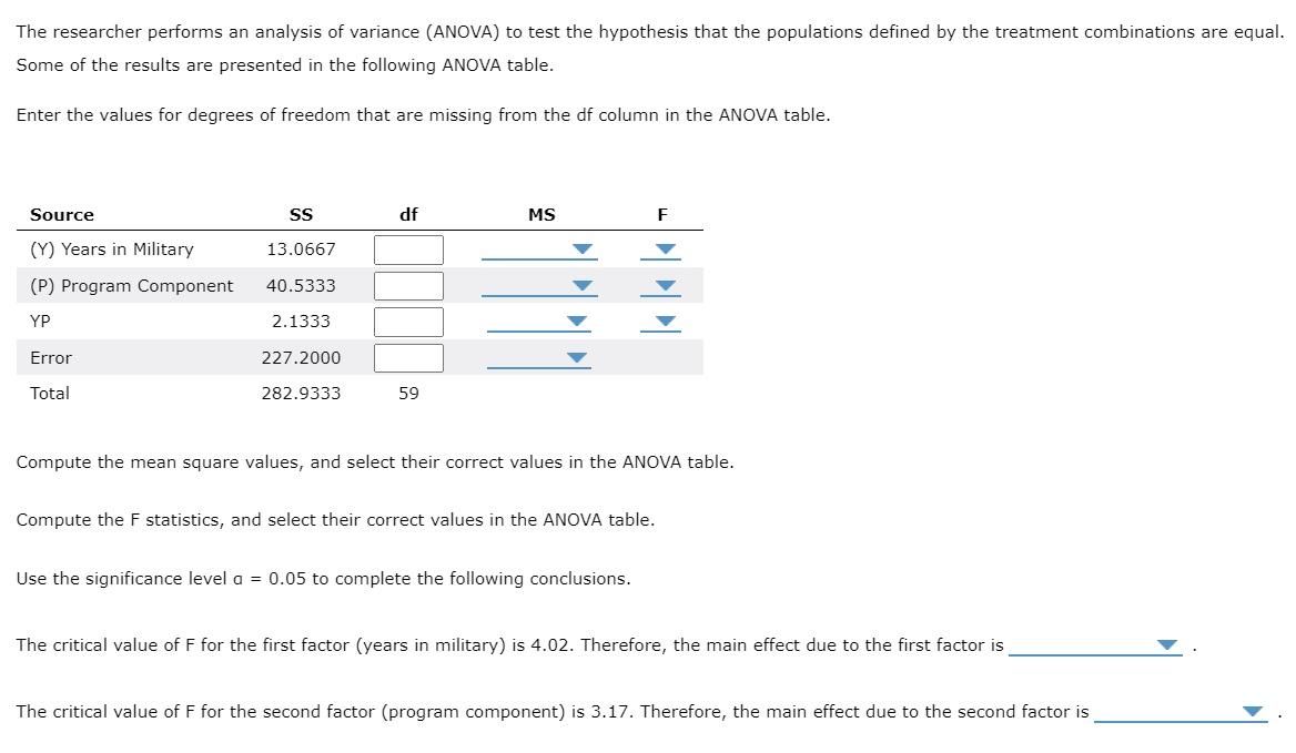 Solved 4. Determining main effects and interactions in a | Chegg.com