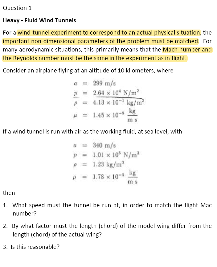 wind tunnel experiment fluid mechanics