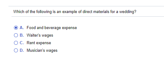 Solved Which of the following is an example of direct | Chegg.com