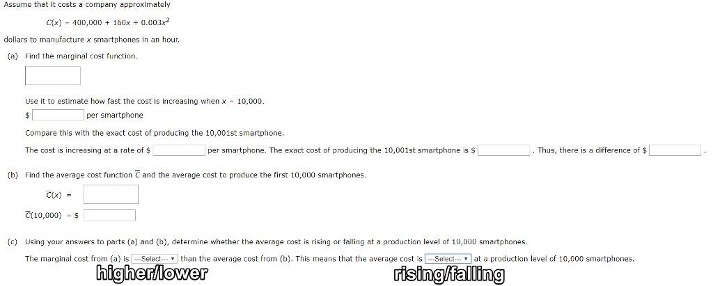 Solved Assume that it costs a company approximately | Chegg.com