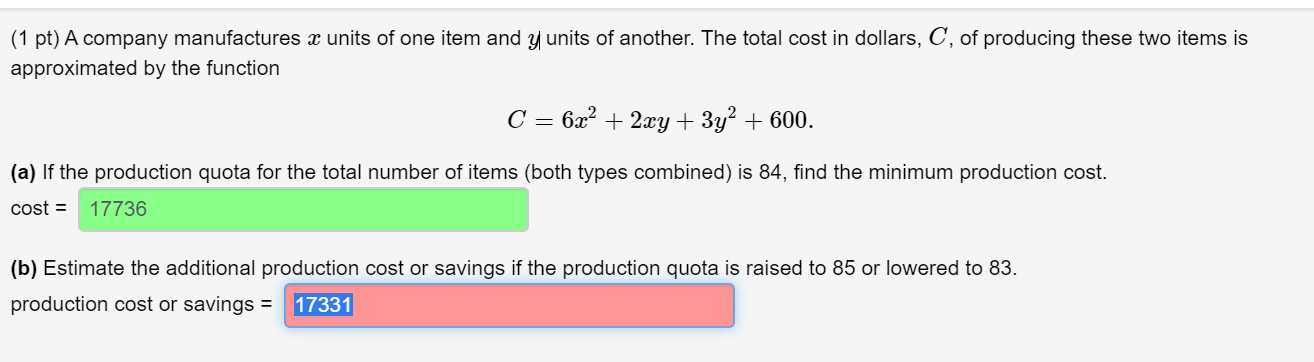 solved-1-pt-a-company-manufactures-x-units-of-one-item-and-chegg