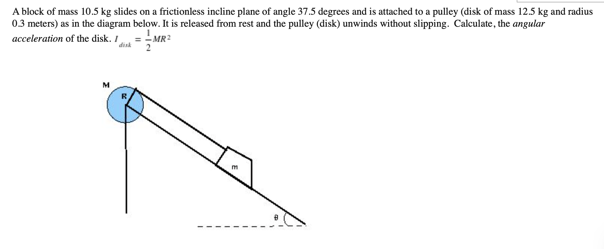 Solved A block of mass 10.5 kg slides on a frictionless | Chegg.com