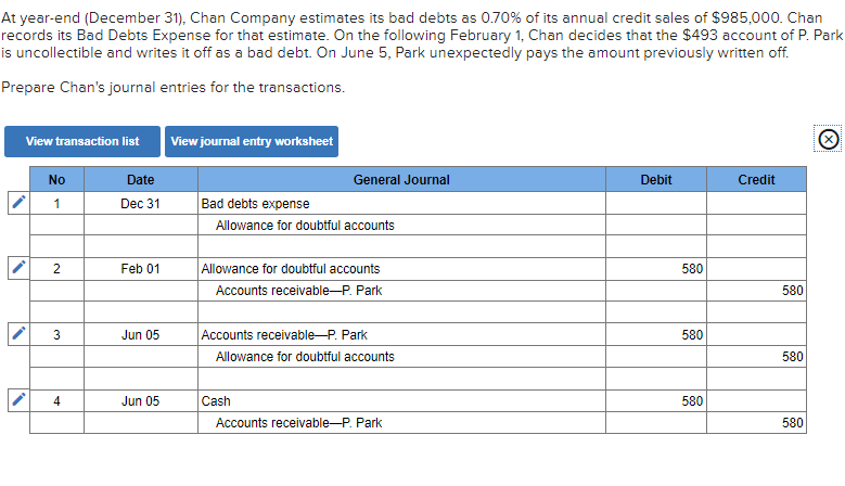 Solved At year-end (December 31), Chan Company estimates its 