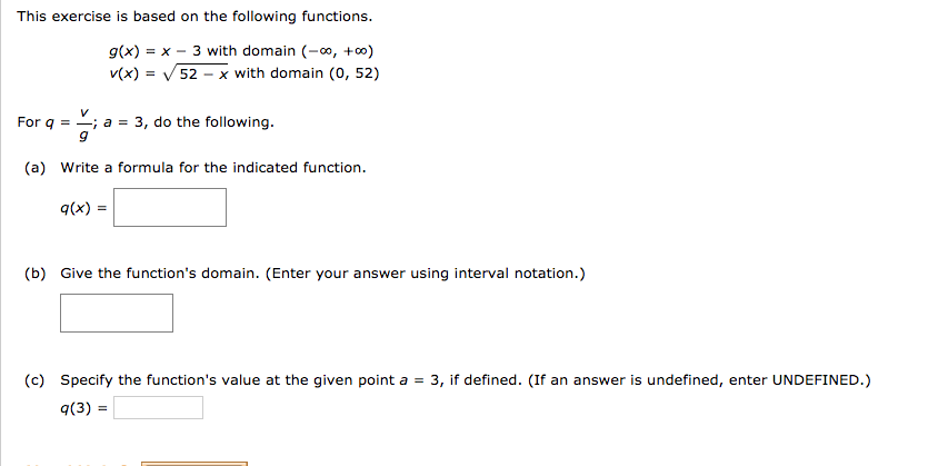 Solved This Exercise Is Based On The Following Functions Chegg Com