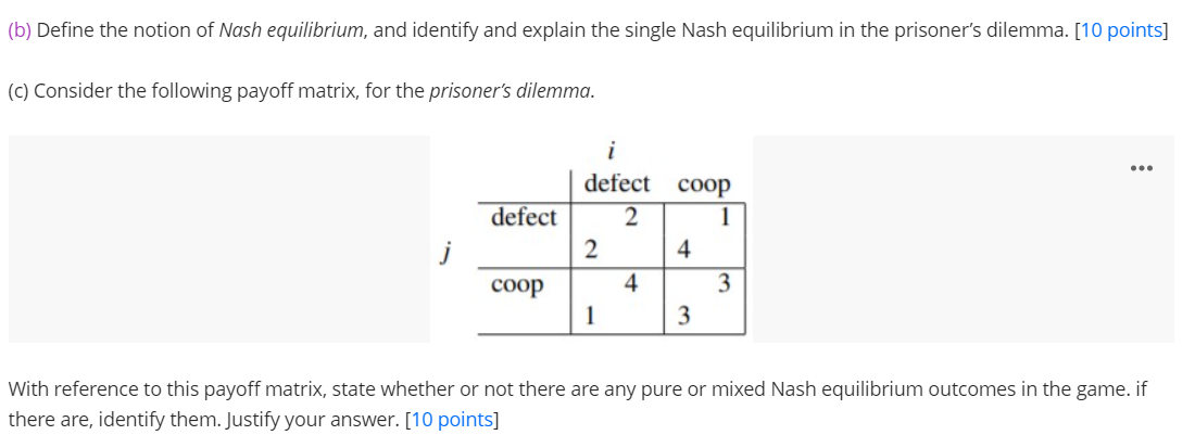 prisoners dilemma nash equilibrium