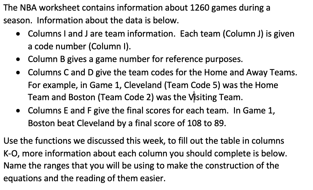 Solved The NBA worksheet contains information about 1260 | Chegg.com