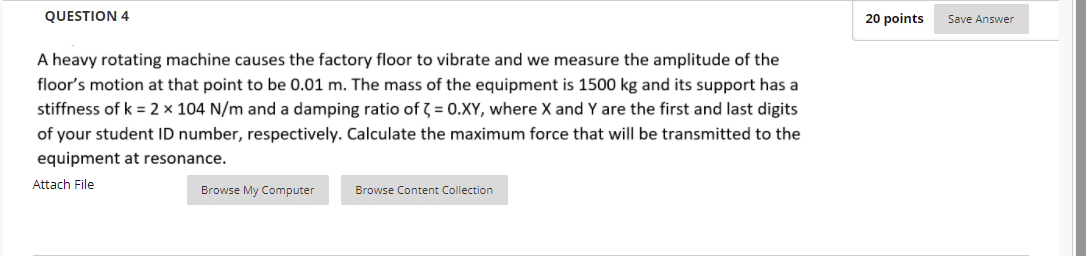 Solved QUESTION 4 20 points Save Answer A heavy rotating | Chegg.com