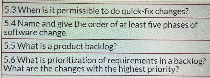 Solved From software engineering. Can you please give me | Chegg.com