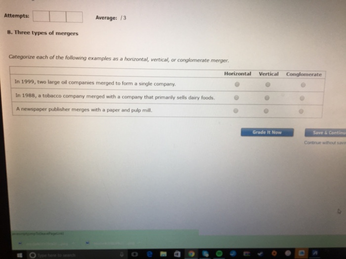 Solved Categorize each of the following examples as a
