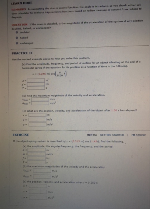 Solved Question, practice it, and exercise | Chegg.com