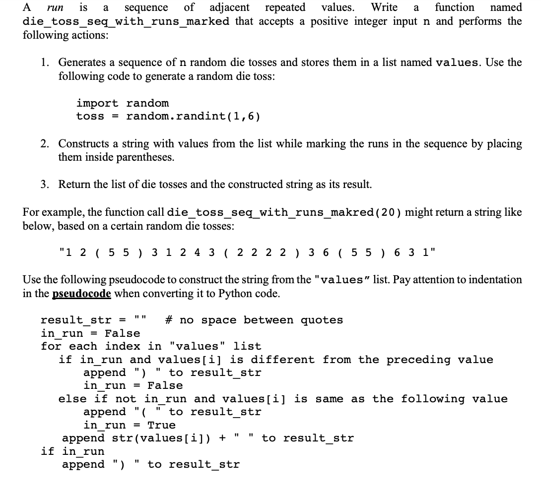 Solved In python, Here is the assignment: Here is the code. | Chegg.com