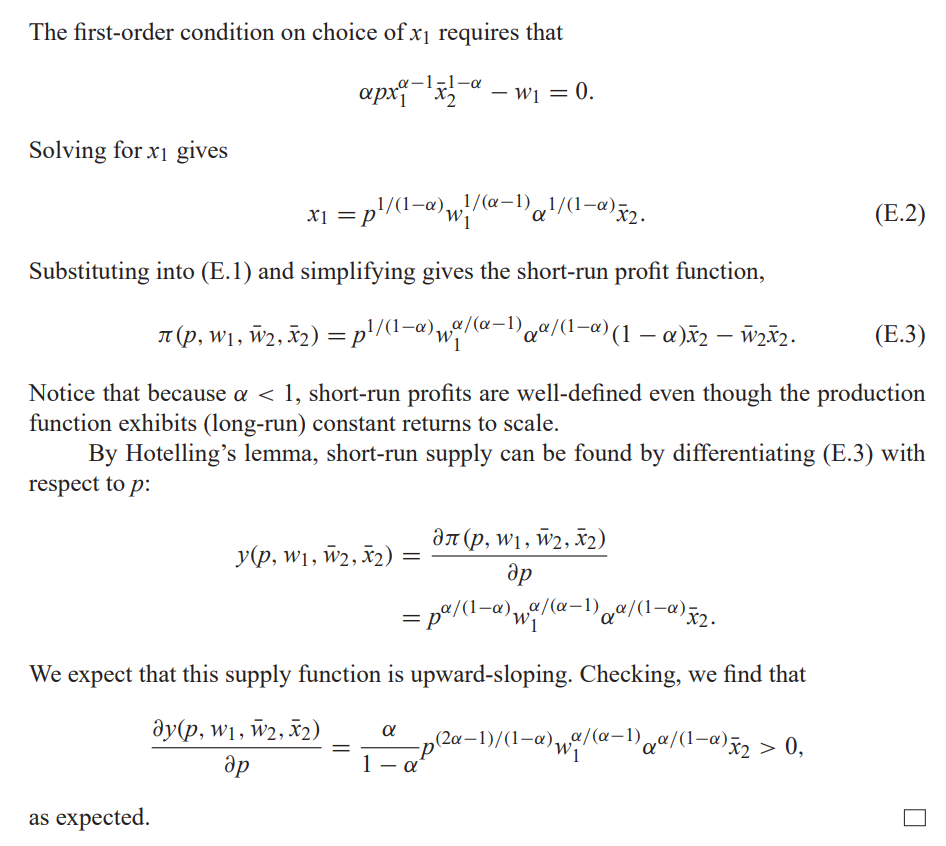 Solved 3.47 In deriving the firm's short-run supply function | Chegg.com