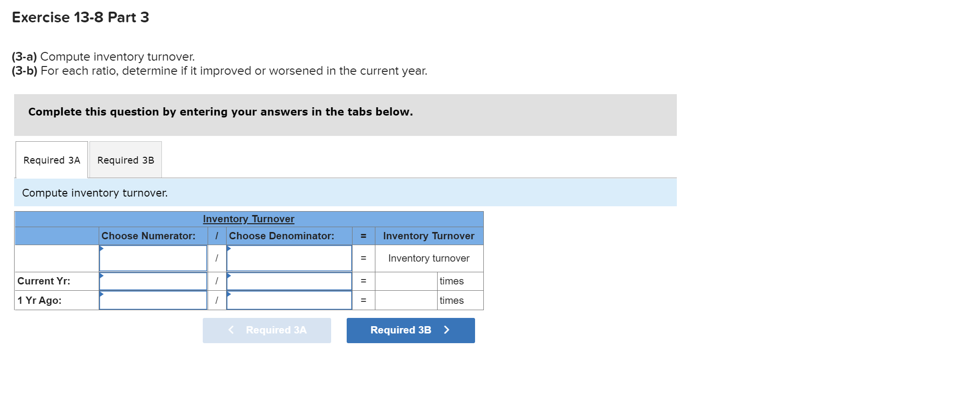 Solved Required information Exercise 13-8 Analyzing and | Chegg.com