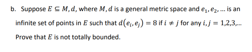 Solved 1. (40 pts) Let M,d be a metric space. a. From the | Chegg.com