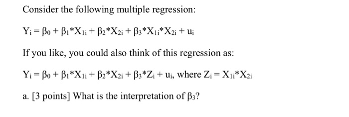 Solved Consider The Following Multiple Regression: If You | Chegg.com