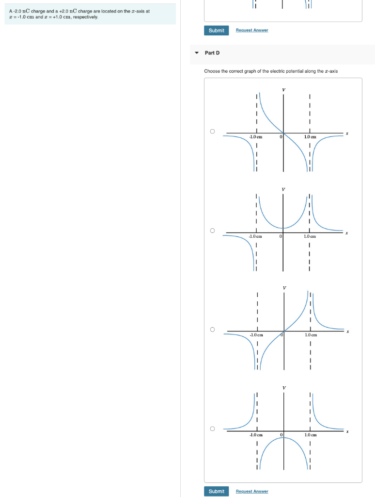 Solved Part C and D Please Part C: Choose the correct graph | Chegg.com