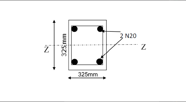 Solved Figure below shows a typical column cross-section. | Chegg.com