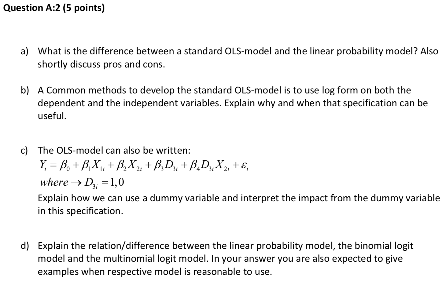Solved a) What is the difference between a standard | Chegg.com