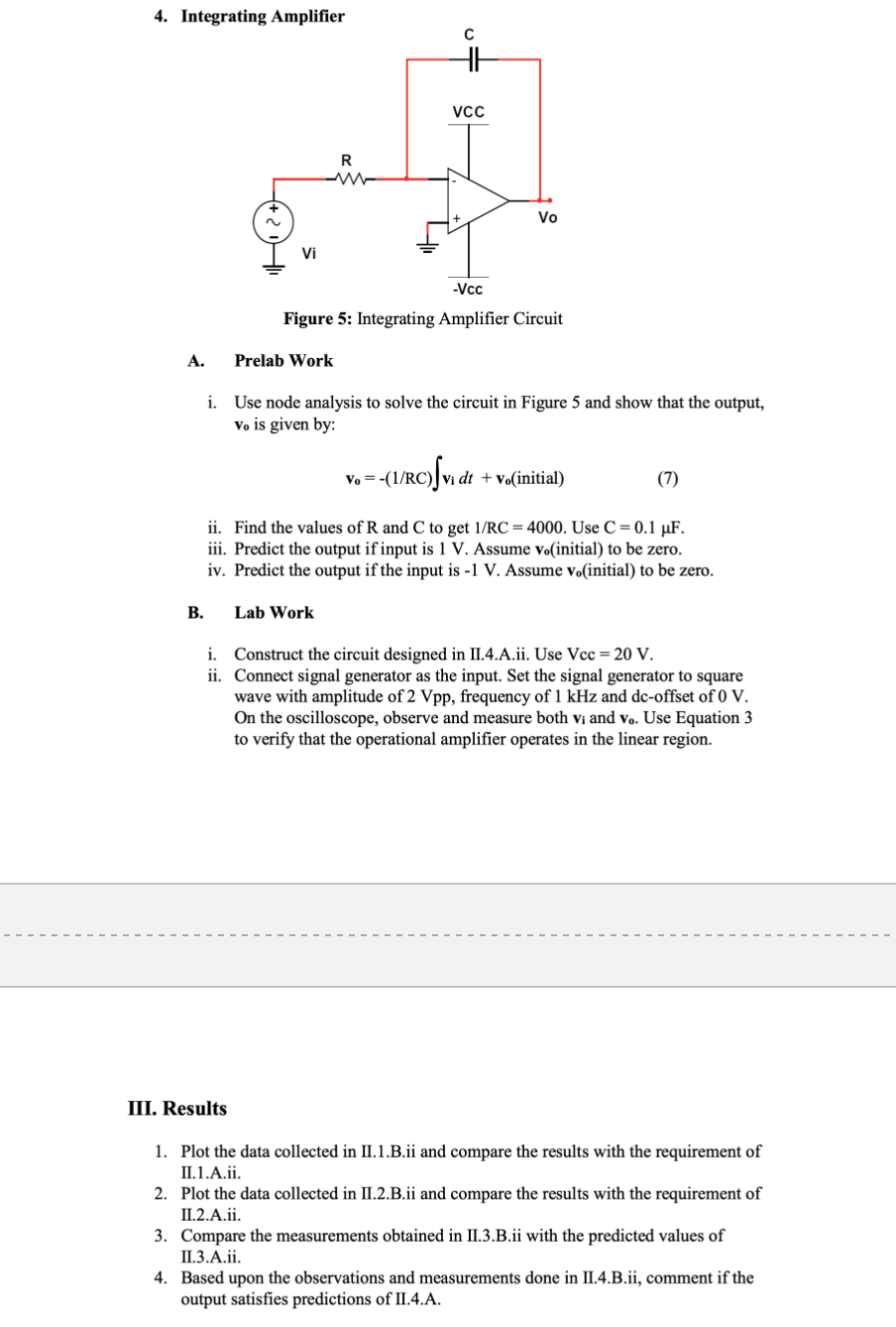 Solved 1. Inverting Amplifier A. Prelab Work i. Use node | Chegg.com