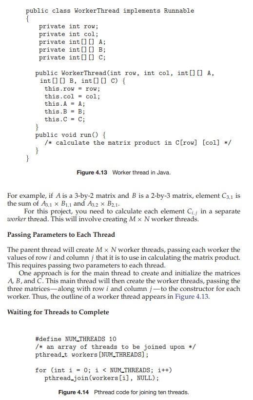 Do the MultiThread Matrix Multiplication from Chapter | Chegg.com