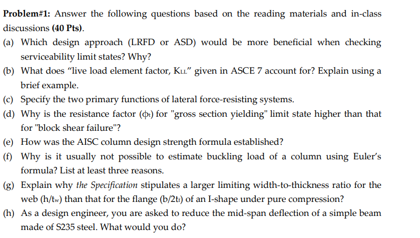 Solved Problem\#1: Answer the following questions based on | Chegg.com