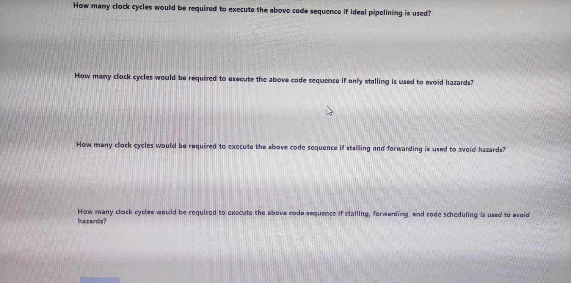Solved these are parts of one problem.sir please solve the | Chegg.com