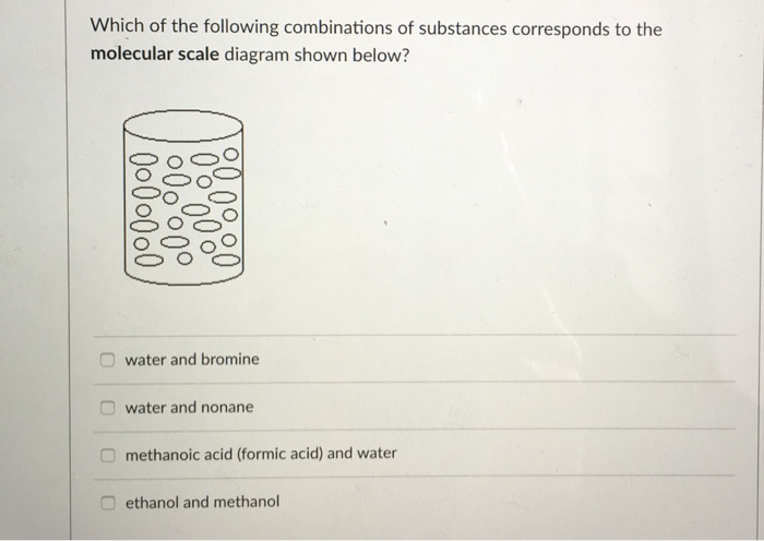 Solved Which Of The Following Combinations Of Substances | Chegg.com