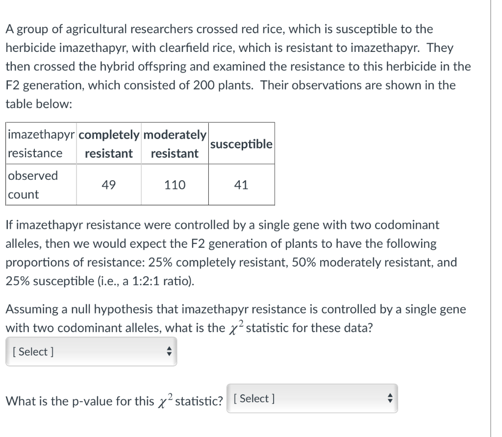 solved-a-group-of-agricultural-researchers-crossed-red-rice-chegg