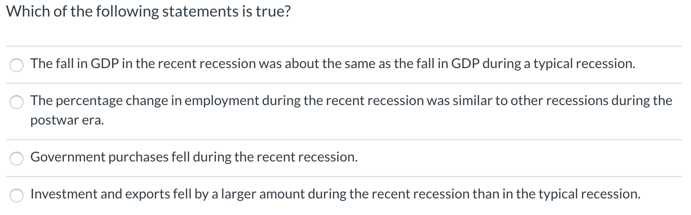 Solved Which of the following statements is true? The fall | Chegg.com
