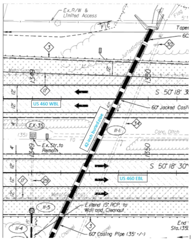 Solved For The Roadway Plan View Shown Below, Estimate The | Chegg.com