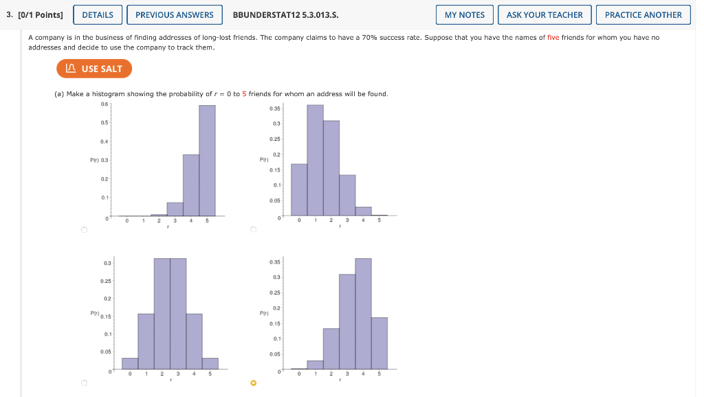 Solved (b) Find the mean and standard deviation of this | Chegg.com