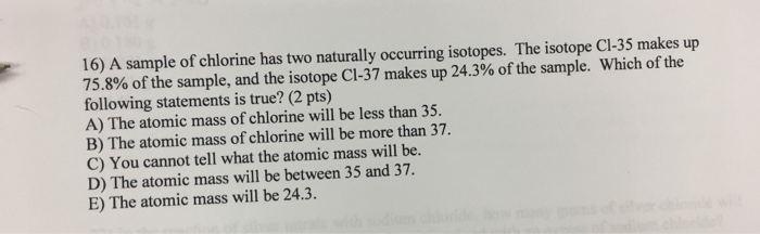 isotopes of chlorine