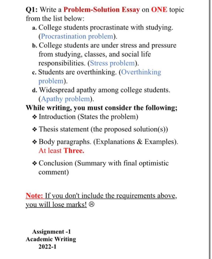 Descriptive Essay Topics For University Students