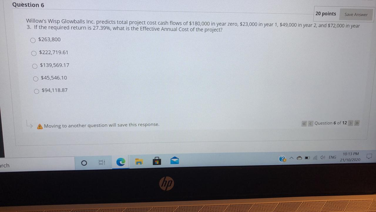 Solved Question 4 20 points Save Answer Phantasm Pictures is | Chegg.com
