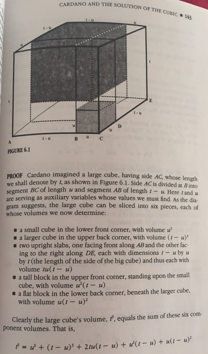 Solved 2. Prove Cardano's rule n) 2 /m 3 2 (m 3 for solving | Chegg.com