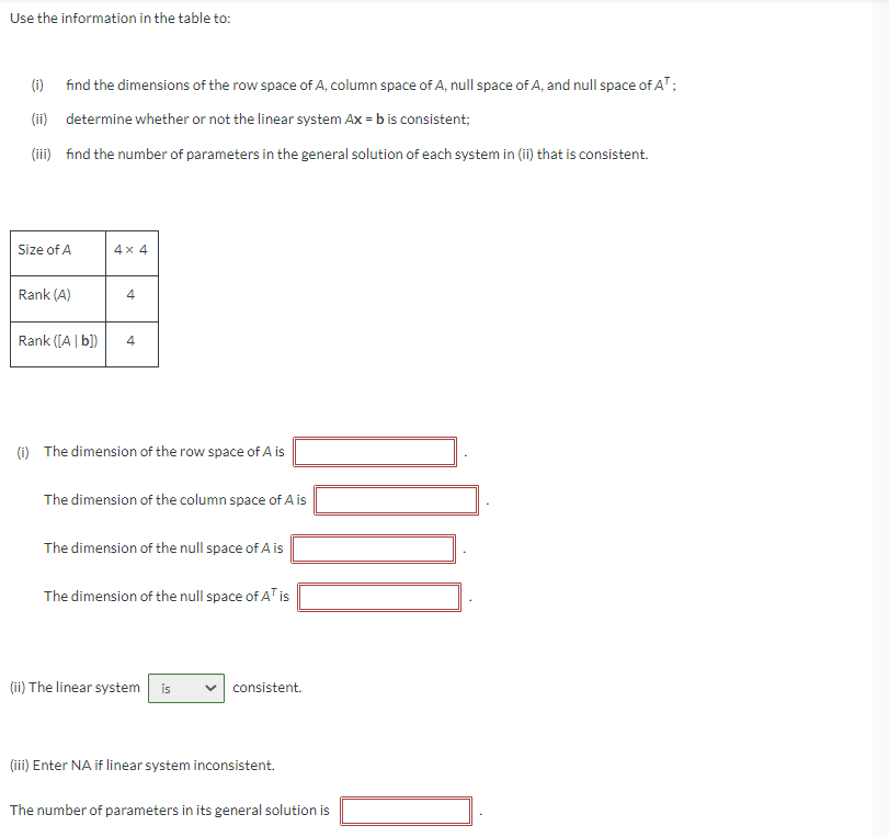 Solved Use the information in the table to i find the Chegg