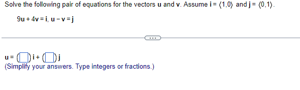 Solved Solve the following pair of equations for the vectors | Chegg.com
