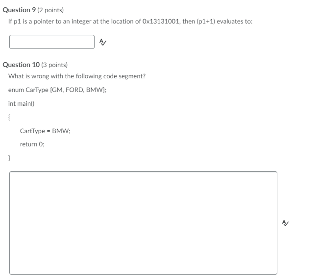 Solved Question 9 (2 points) If p1 is a pointer to an | Chegg.com