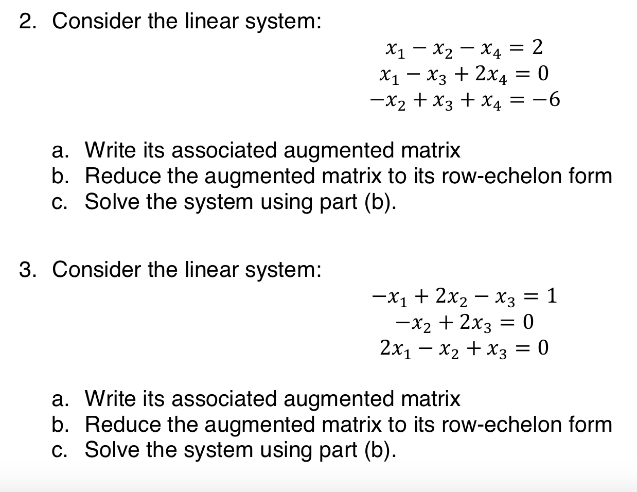 Solved 2. Consider The Linear System: | Chegg.com