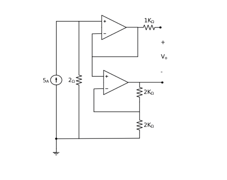 Solved 2. Determine the voltage vo in the following circuit, | Chegg.com