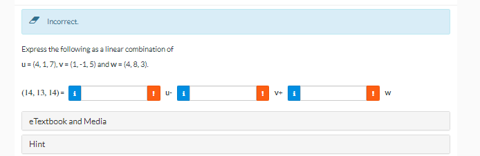 Solved Express the following as a linear combination of | Chegg.com