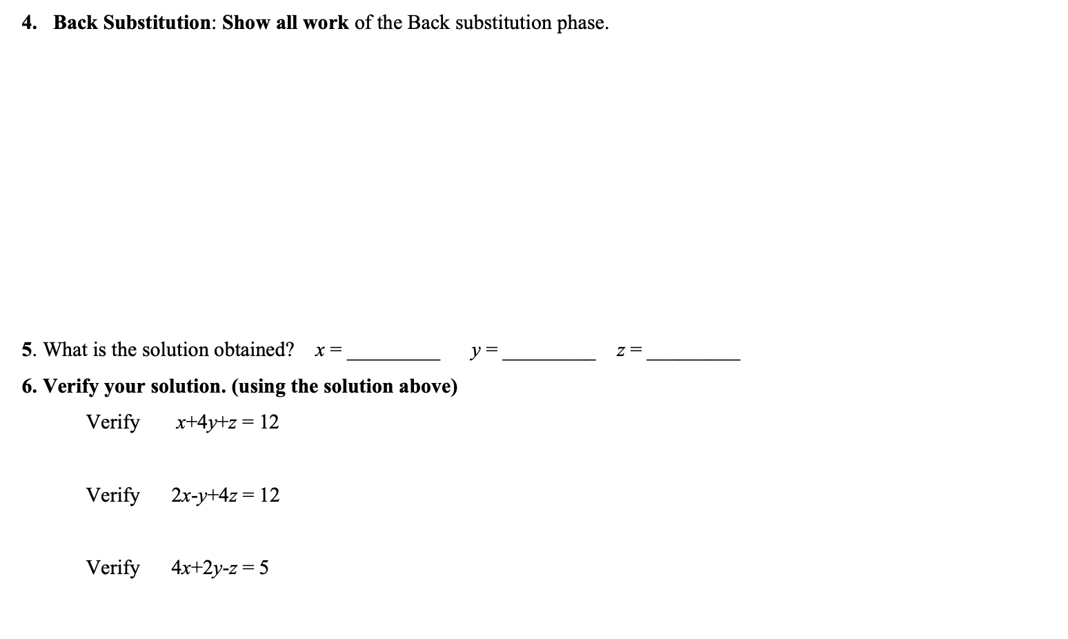 Solved Please show all work for upvote. This requires BACK | Chegg.com